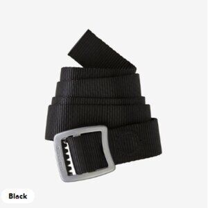 Patagonia Tech Web Belt Black Total Length 36"